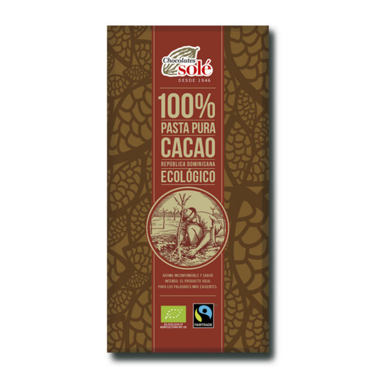 Chocolate Solé 100% Cacao Bio 100g