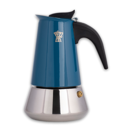 Pezzetti Moka Steelexpress Azul 6 tazas