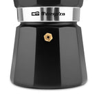 Orbegozo KFN 610 - Cafetera Italiana de Aluminio, 6 tazas, Negro