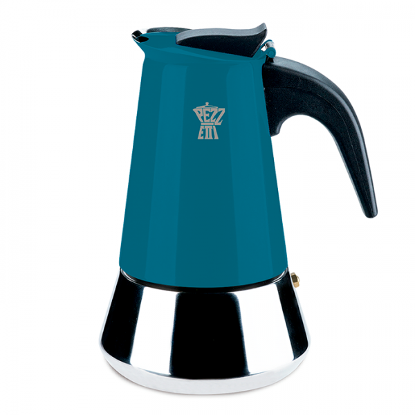 Pezzetti Moka Steelexpress Azul 6 tazas